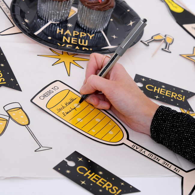 New Year 'cheers to' Gratitude Cards | Pack of 20