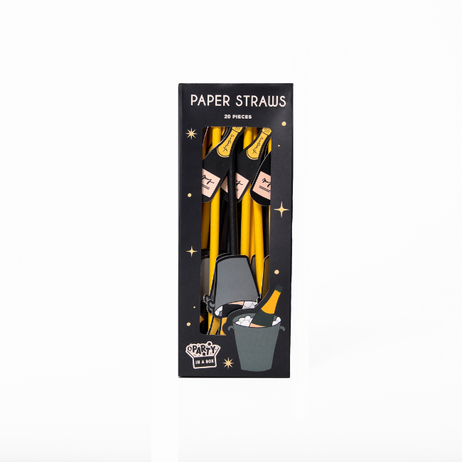 Champagne Party Straws | Pack of 20