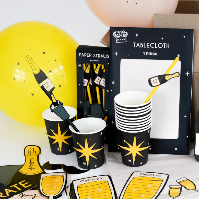 Champagne Party Straws | Pack of 20