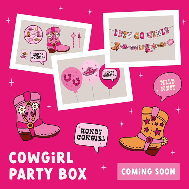 Cow-Girl-themed A Party in a Box