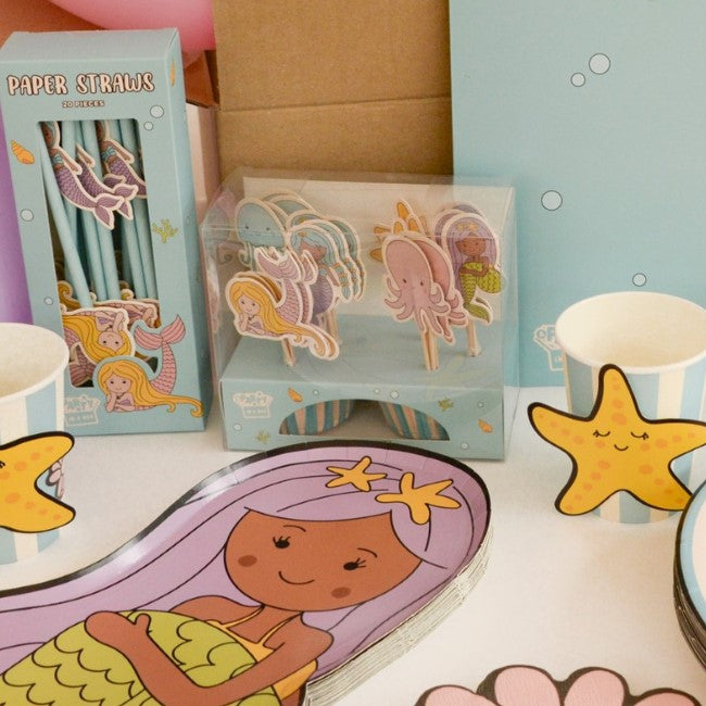 Mermaid-Themed Cupcake Kit
