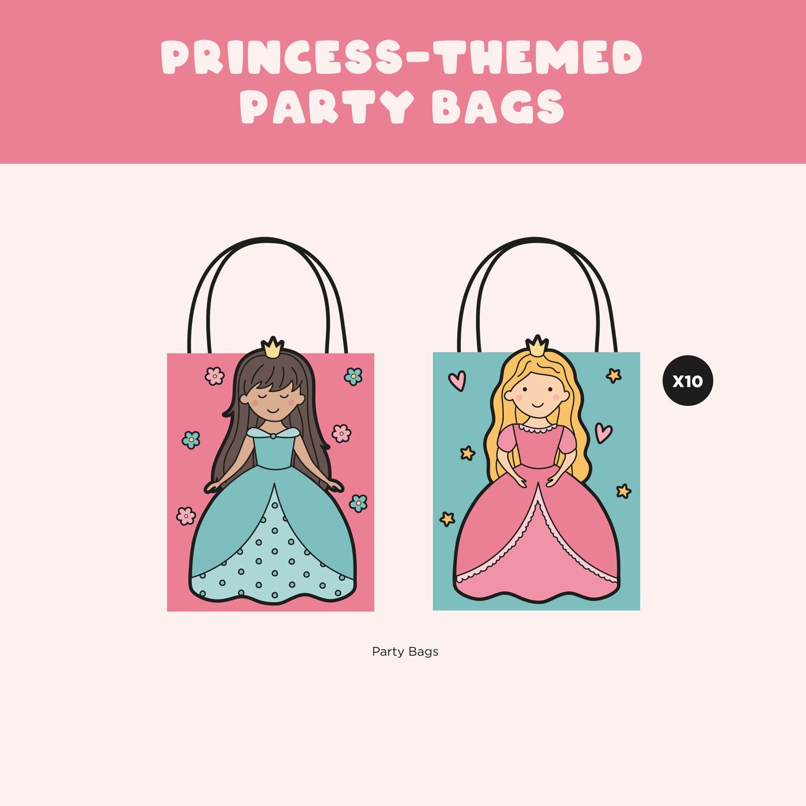 Princess-themed Party Bag | Pack of 10
